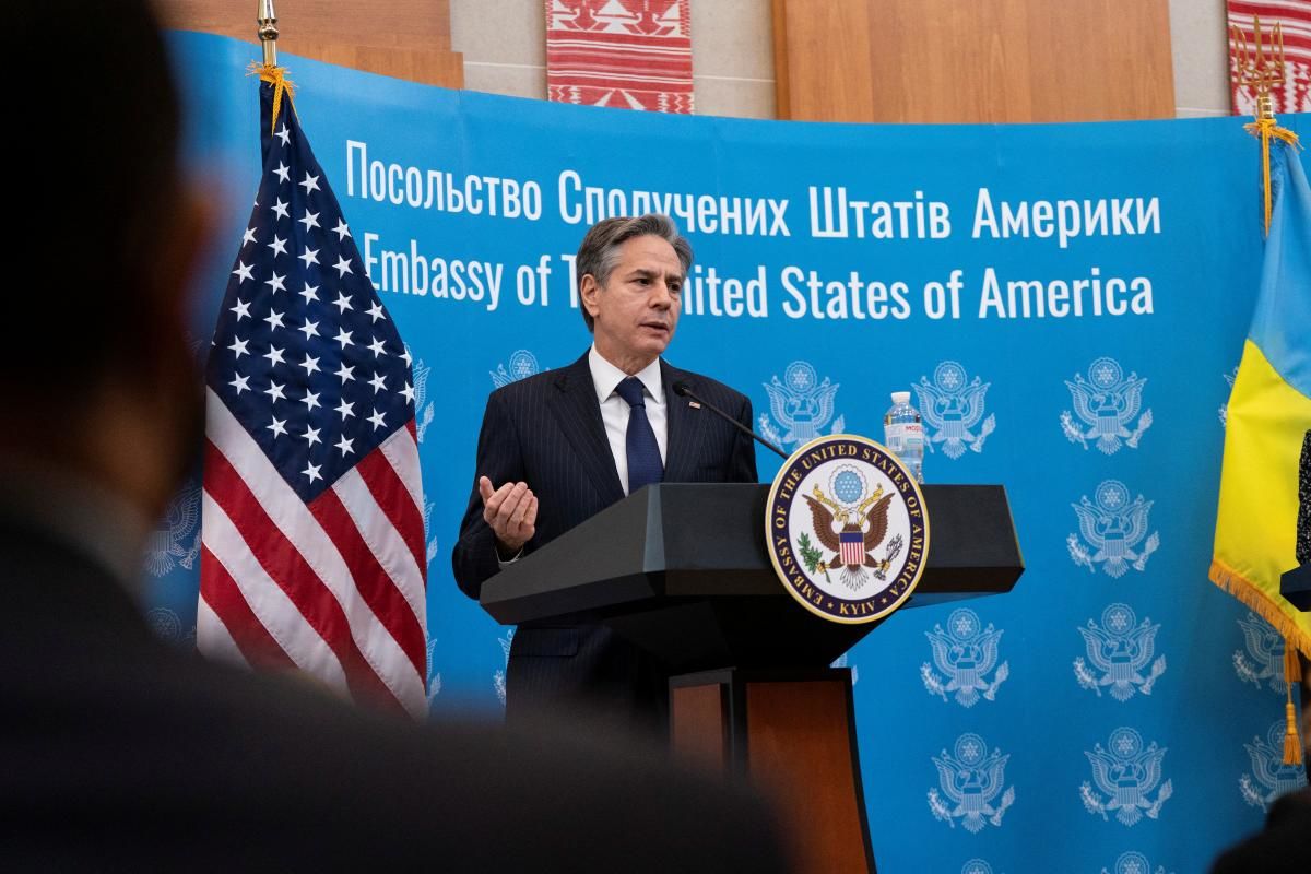 Госсекретарь США Энтони Блинкен.