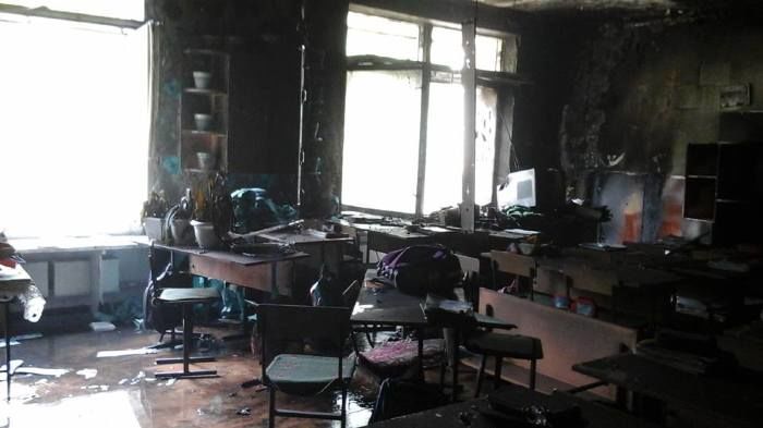 Пожар вспыхнул в лицее имени Михаила Березовского в Кишиневе
