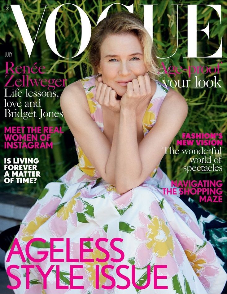 Рене Зеллвегер появилась на обложке Vogue