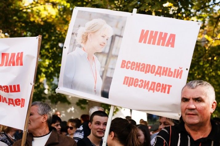 Тысячи граждан приехали в Кишинев поддержать кандидата от "Партии Шора"