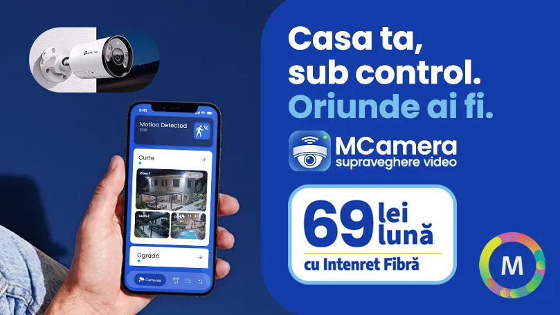 Moldtelecom lansează MCamera — noul serviciu inteligent de supraveghere video pentru locuințe și afaceri