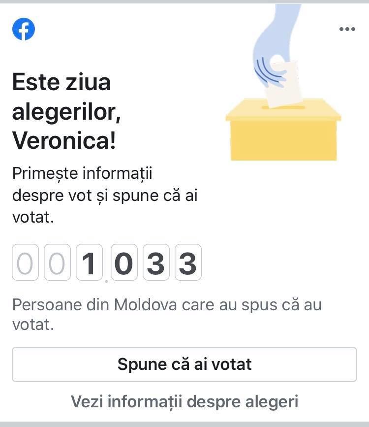 Facebook создал специальное приложение для местных выборов в Молдове