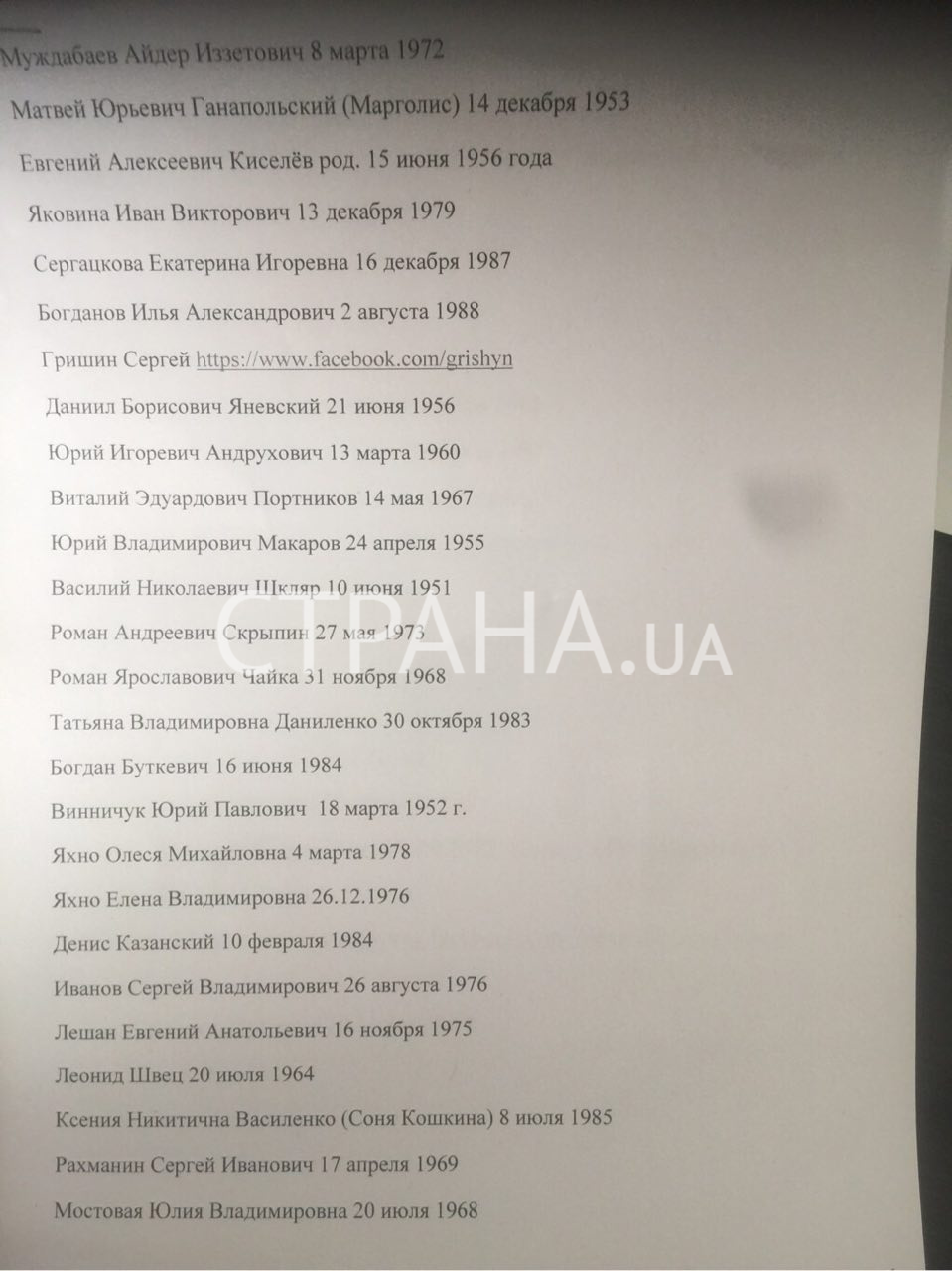 Стал известен список жертв после "убийства" Бабченко