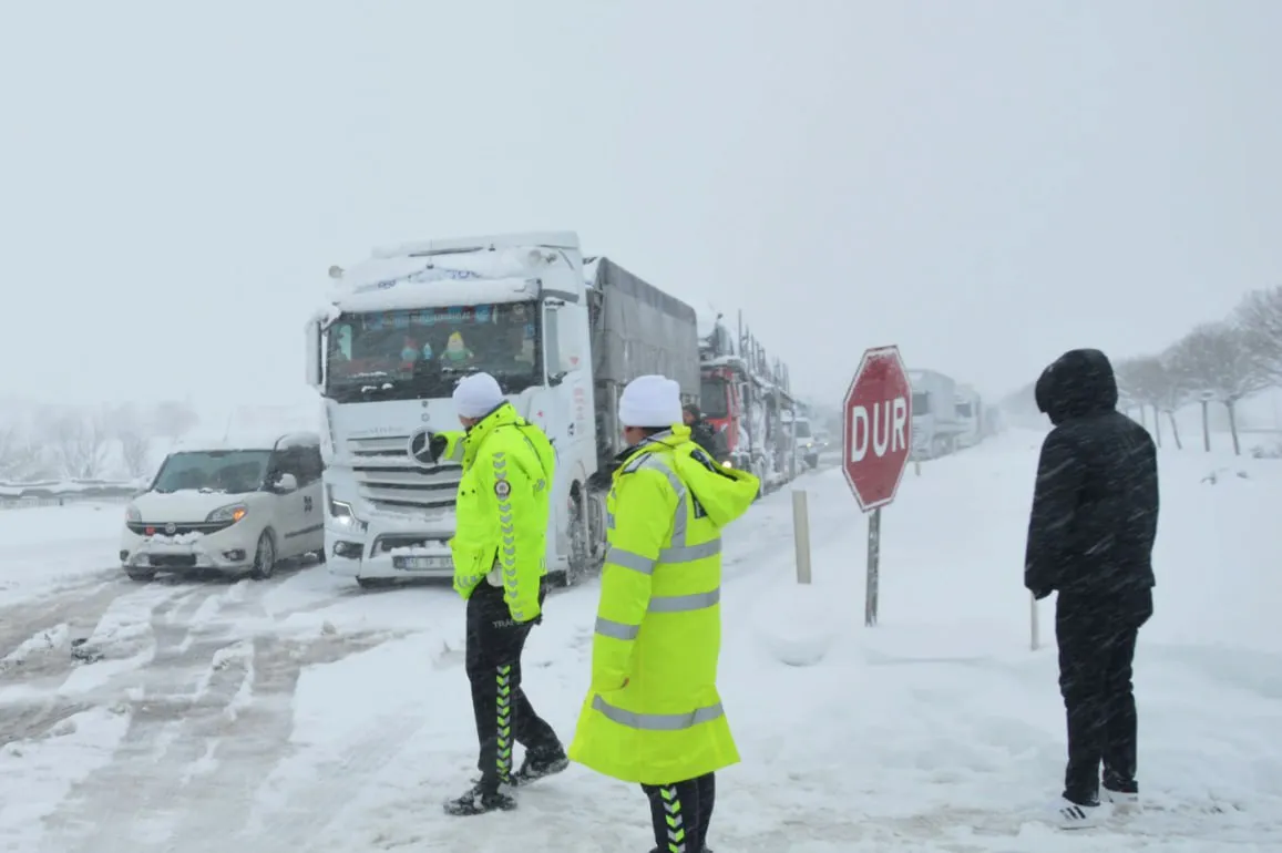 Haos pe șosele: Ninsoarea a provocat două accidente în lanț pe o autostradă din Turcia