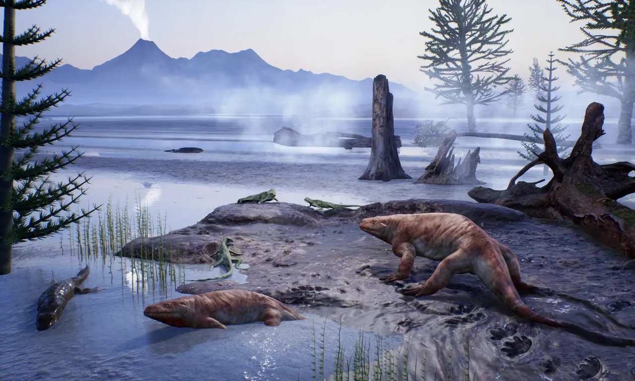În Alpi au fost descoperite întâmplător urme ale unor animale care au existat înaintea dinozaurilor