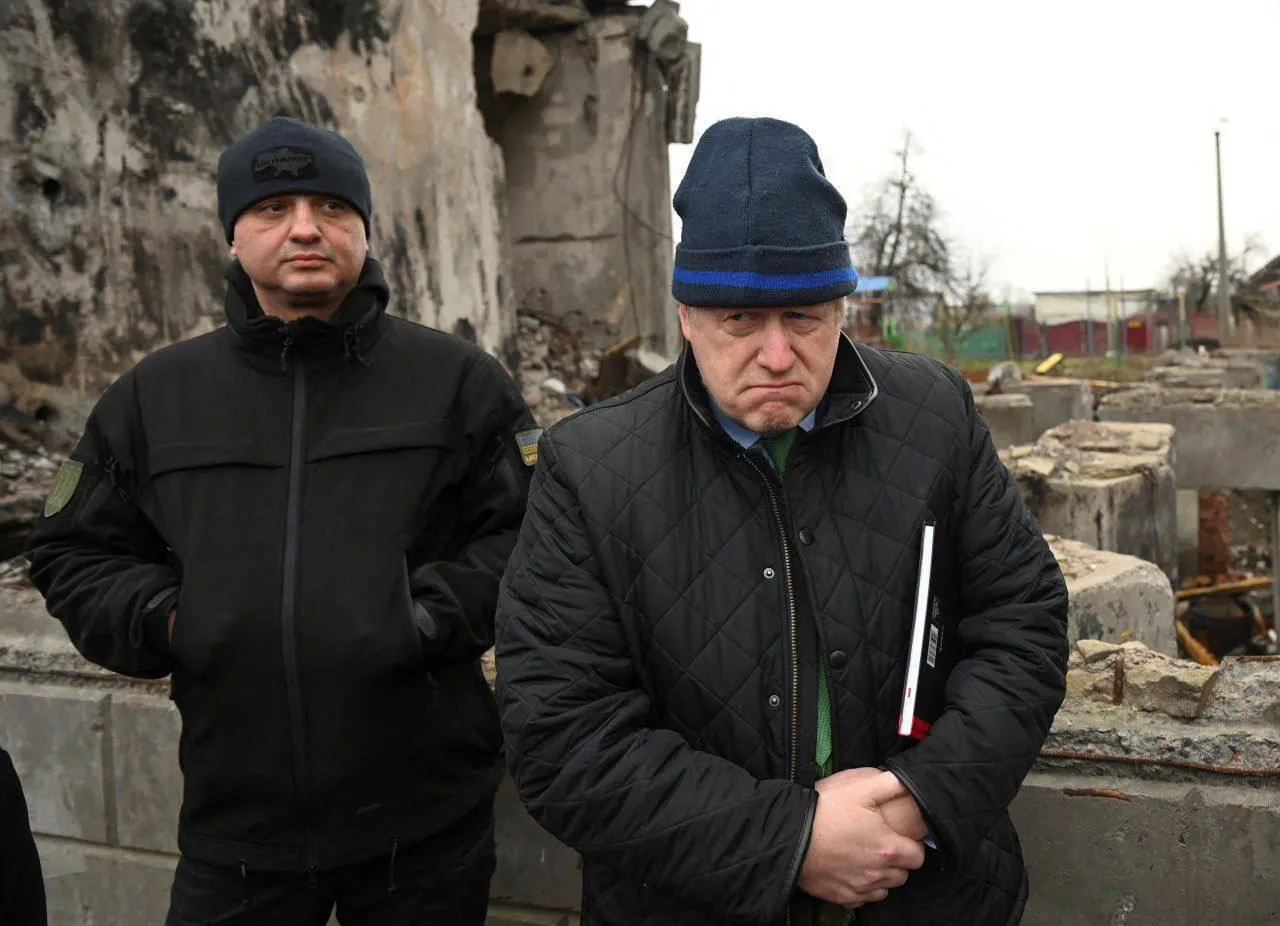 Борис Джонсон прибыл в Украину: он побывал в Буче и Бородянке