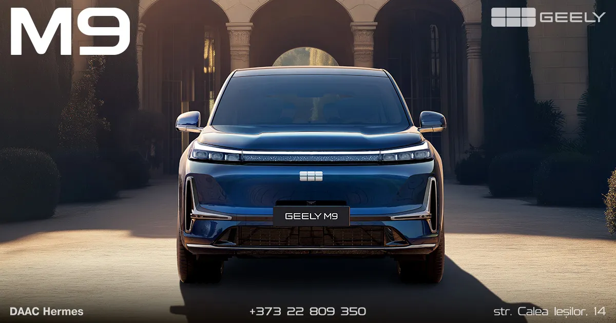 Geely M9 — noul SUV de lux supranumit „Nava de croazieră”, disponibil pentru precomandă