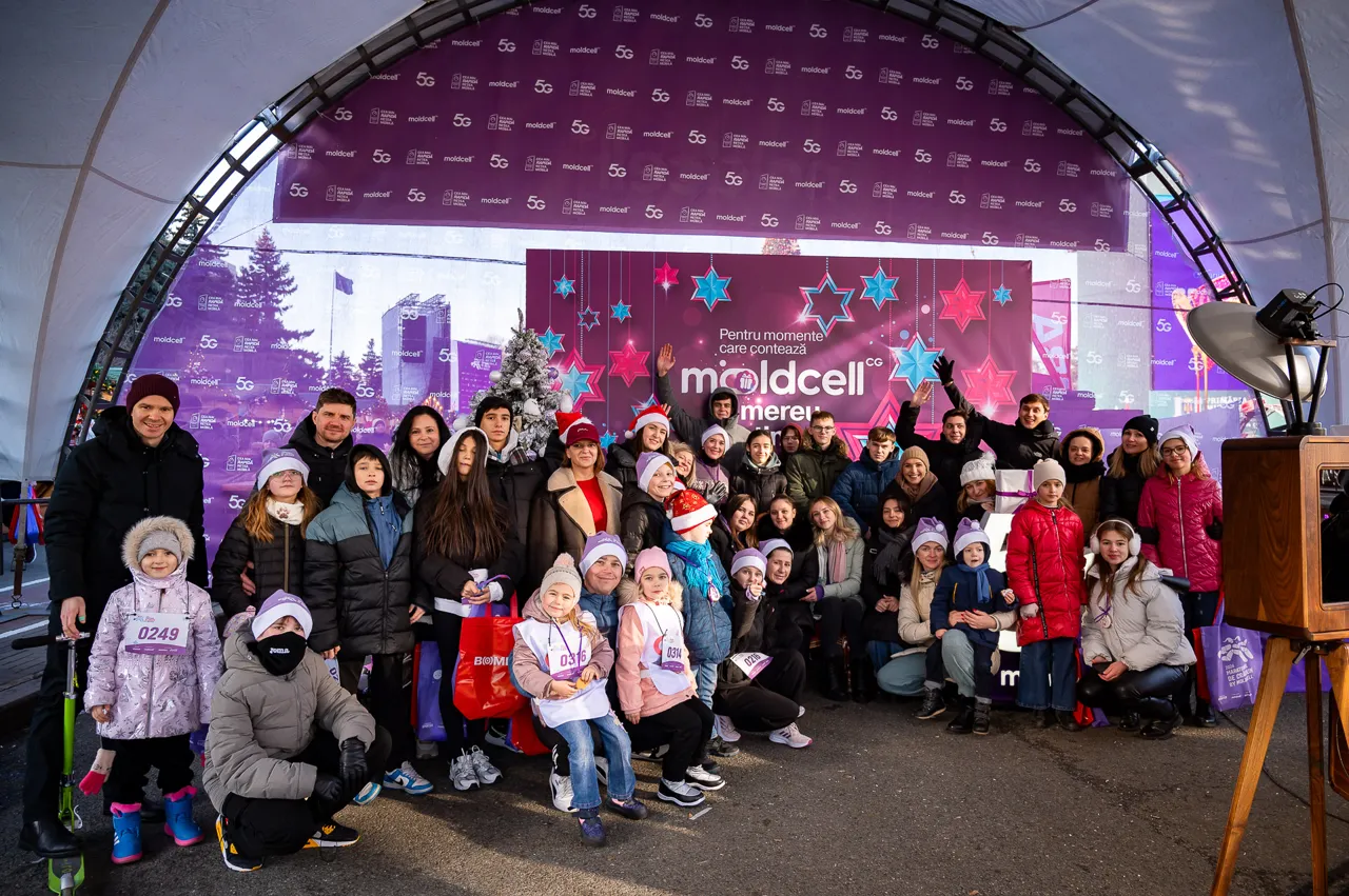 Moldcell continuă tradiția implicării la Maratonul de Crăciun 2025