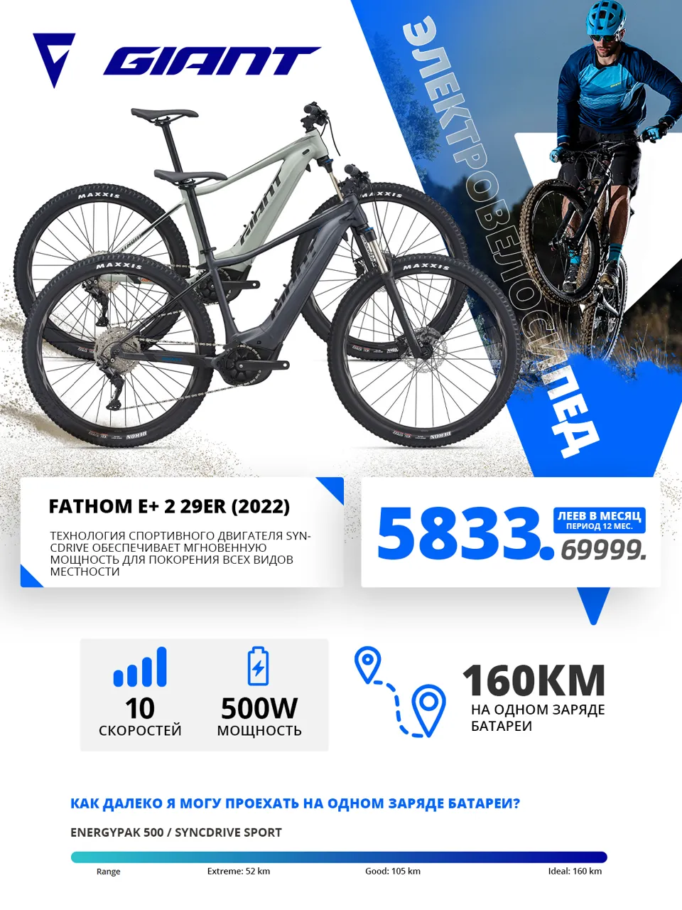 Giant: Премьера новых электровелосипедов 2022