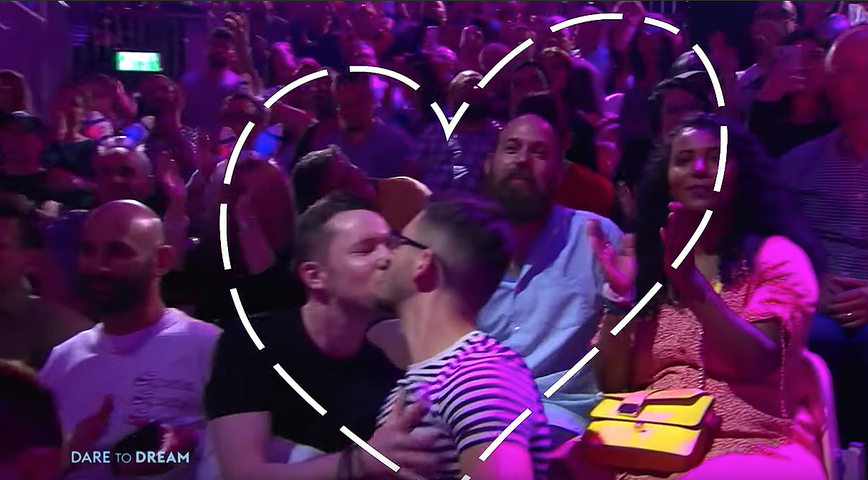 Лазарев поцелуй. Поцелуй на Евровидении 2019. Лазарев целуется с мужчиной.