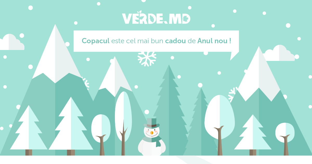 Verde.md: Dăruiește un copac de Anul Nou!