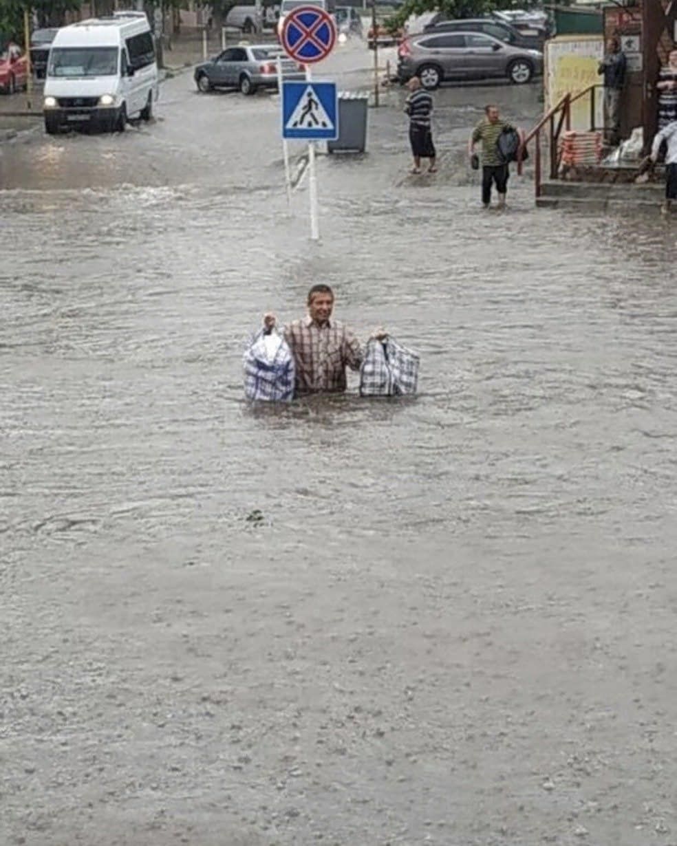 Ливень затопил Тирасполь
