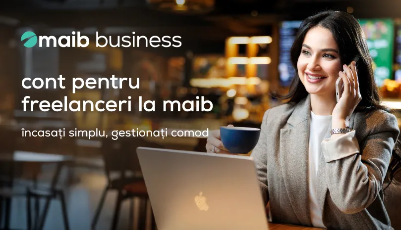 Maib sprijină activitatea freelancerilor prin soluții financiare moderne