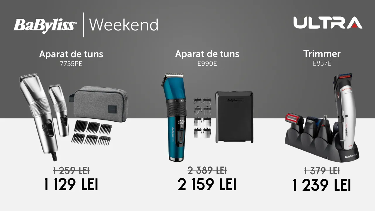 Ultra: BaByliss Weekend – Оптовые цены на весь ассортимент
