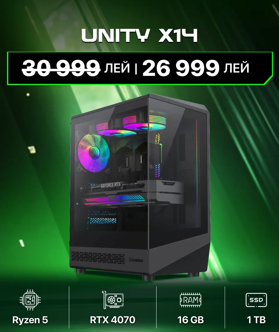 Xstore.md: Игровые ПК со скидкой до 8000 леев