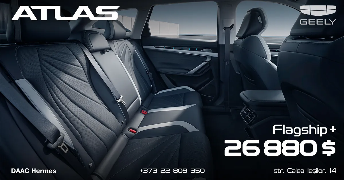 Geely Atlas – plăcere fără limite la 26 880 $