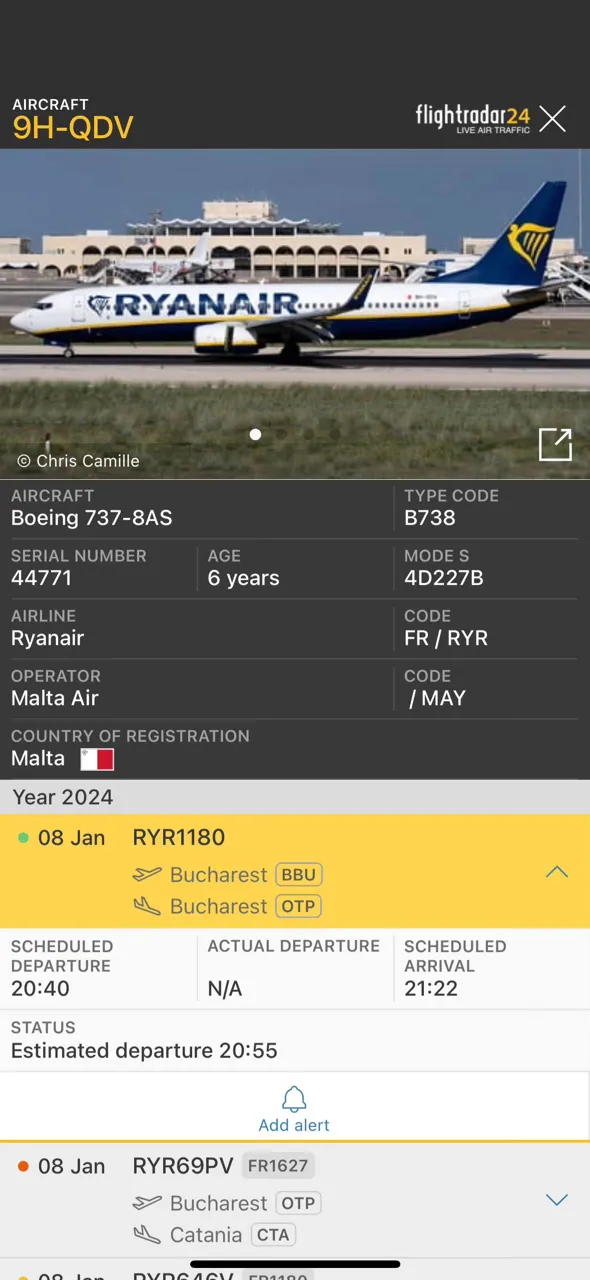 Самолет RyanAir с пассажирами совершил "самый короткий рейс" в 7 км между аэропортами Бухареста