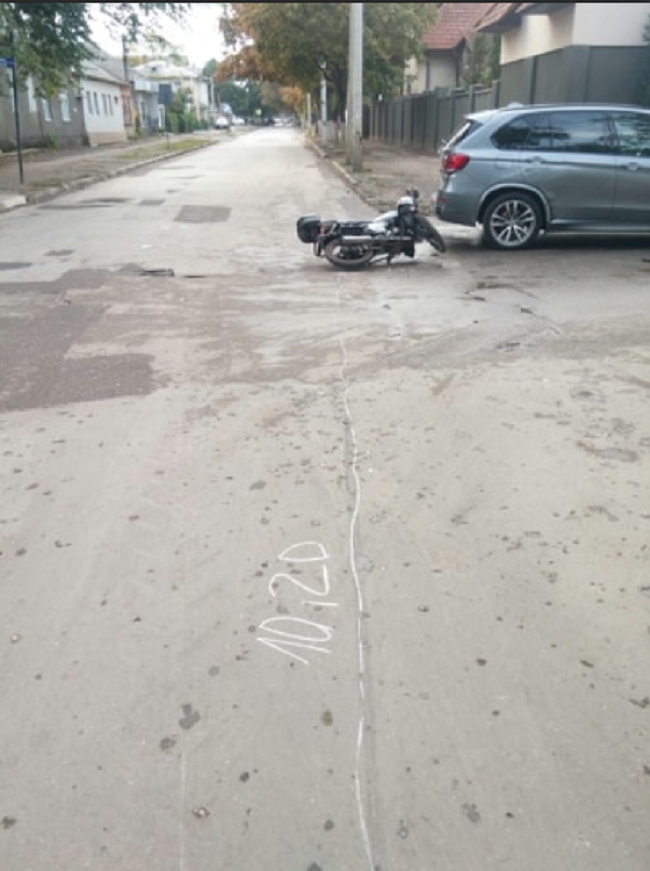 В Бельцах произошло ДТП: госпитализирован мотоциклист