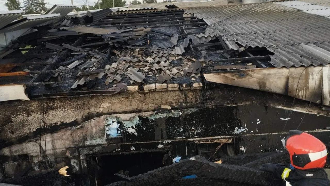 Incendiu la o fabrică de păsări din Edineț. Pompierii au salvat 36.000 de găini