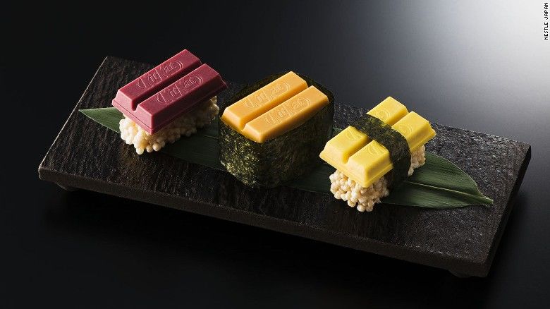 В Японии появились шоколадные суши с KitKat