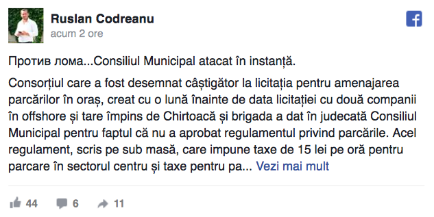 Compania care va amenaja parcările cu plată a atacat în instanță Consiliul Municipal Chișinău