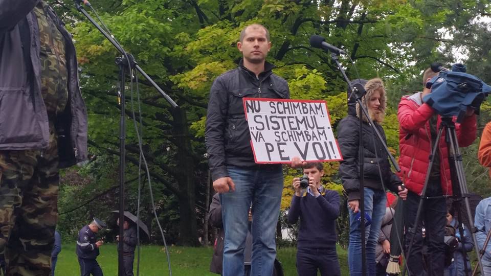 В центре Кишинева прошел гражданский протест
