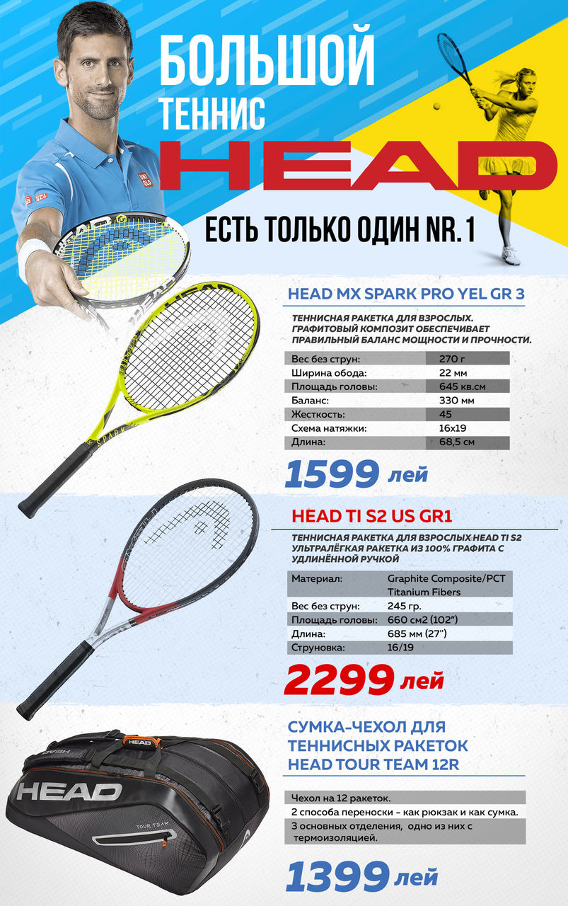 Sportlandia: большой теннис от мирового лидера Head ®