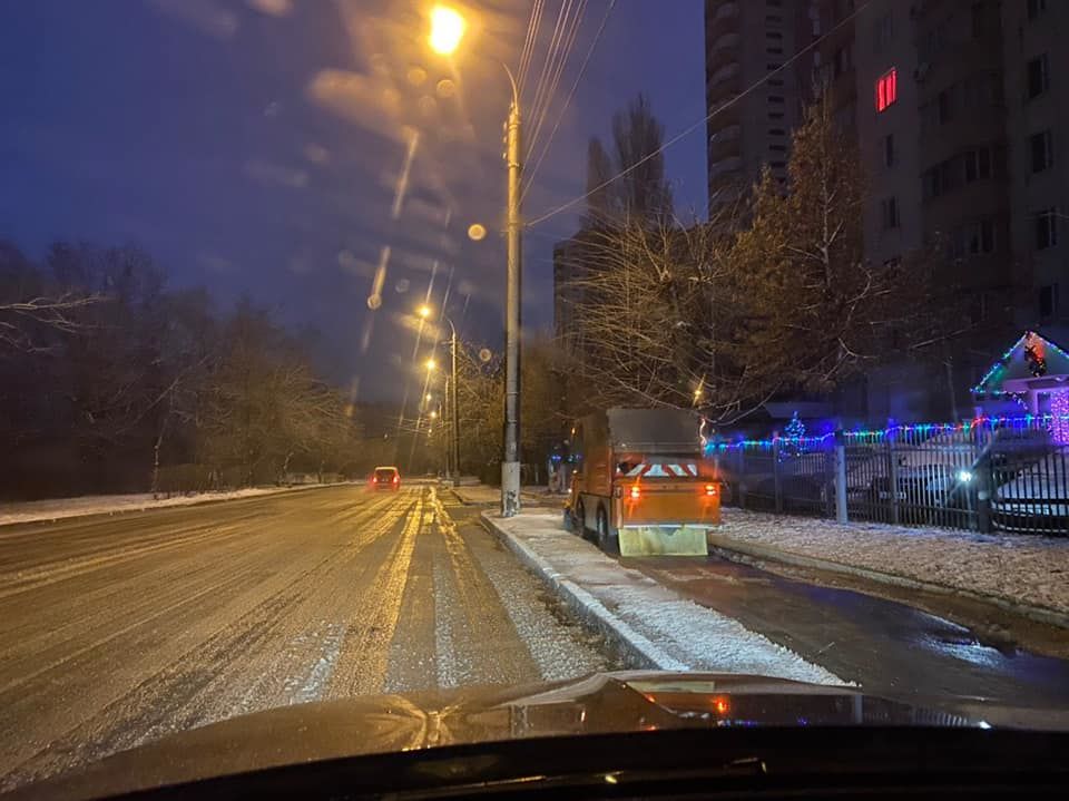 В столице выпал первый снег