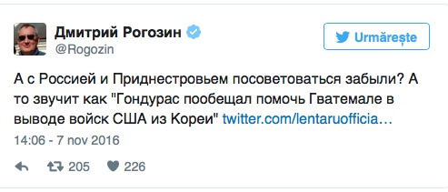 Rogozin sfidează Ucraina și Moldova: „Ați uitat să vă consultaţi cu Rusia”