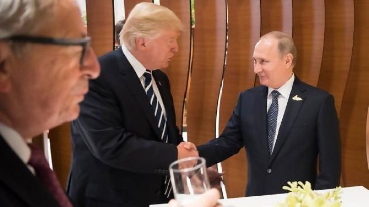 Primele imagini de la întâlnirea istorică Trump - Putin