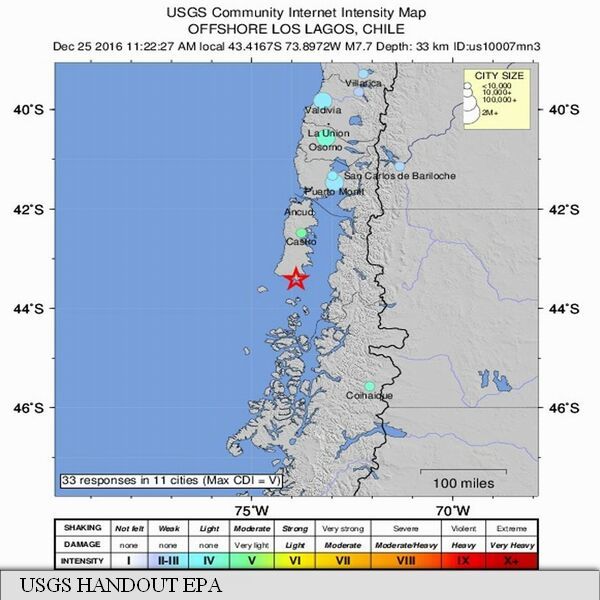 Cutremur de 7,6 grade pe scara Richter în Chile; autoritățile spun că pericolul de tsunami a trecut