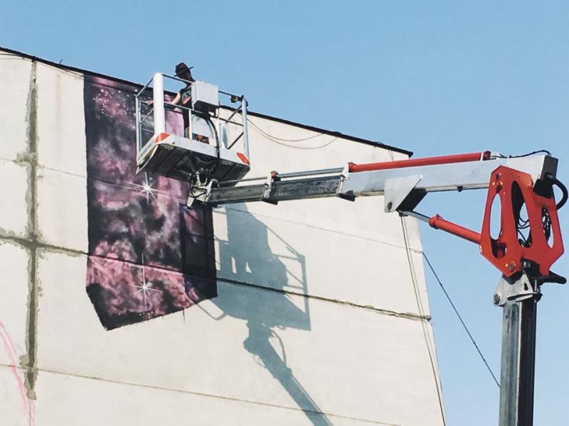 O nouă pictură murală de proporţii în Chişinău: 4 luni și 12 ore de muncă. Ce simbolizează imaginea