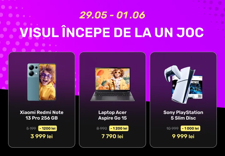 Darwin: De Ziua Internațională a Copiilor ai reduceri de până la 40% și credit 0% la orice gadget îți dorești