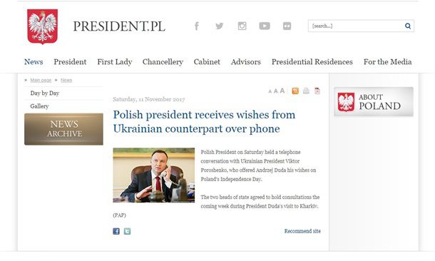 У президента Польши назвали Порошенко "Виктором"