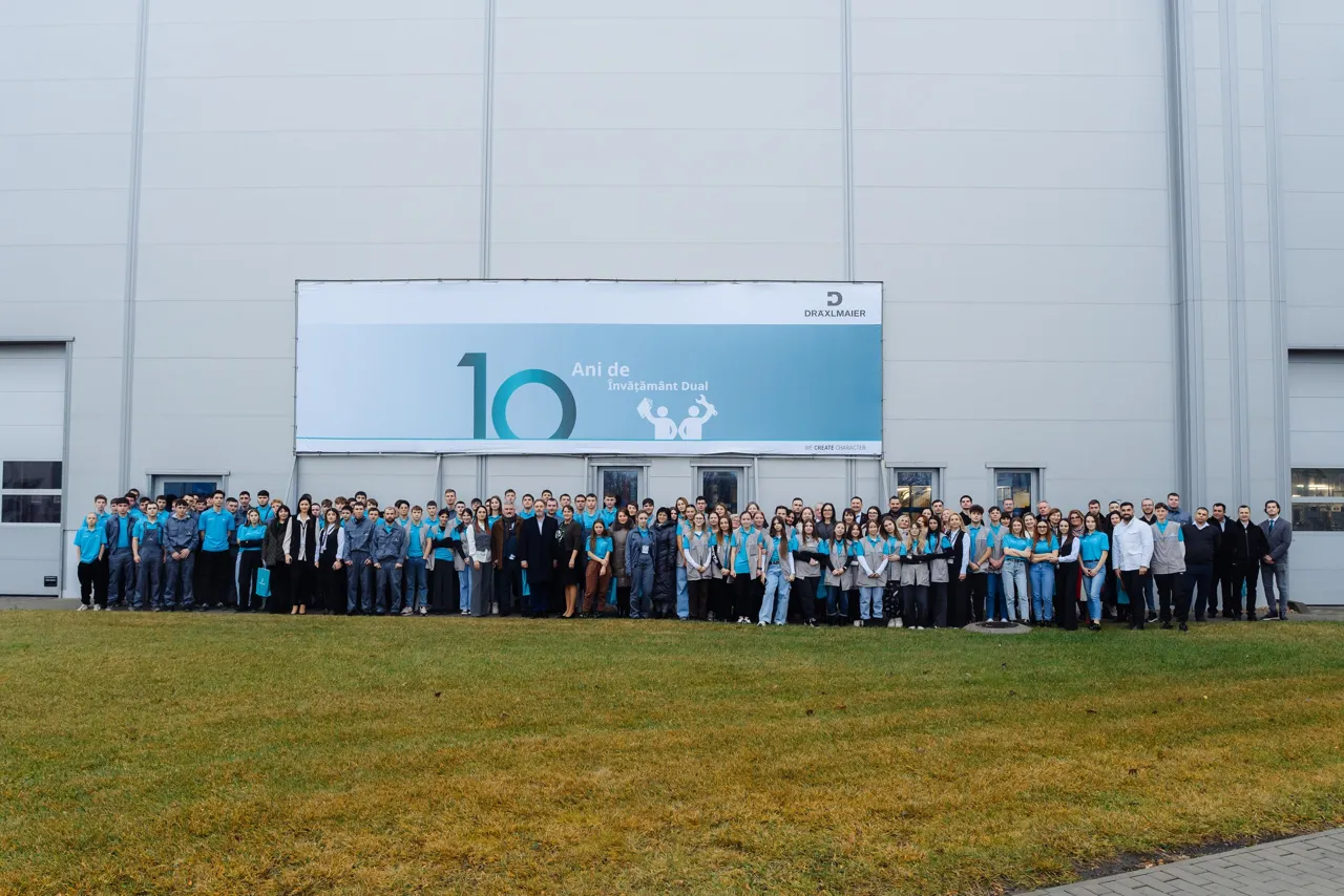 Компания Dräxlmaier Group Moldova отметила 10 лет лидерства в Программе дуального образования в Молдове