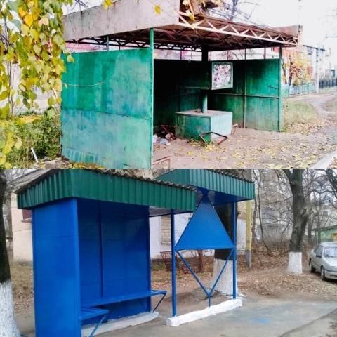 Сотрудники и заключенные Сорокской тюрьмы обустроили две городские остановки