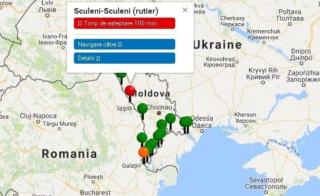 На таможенном пункте Албица образовались пробки