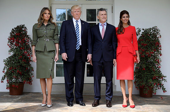 Donald Trump a fost "vrăjit" de soția președintelui argentinian