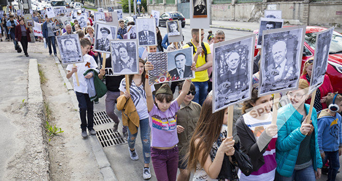 Шествие "Бессмертного полка" прошло в Кишиневе