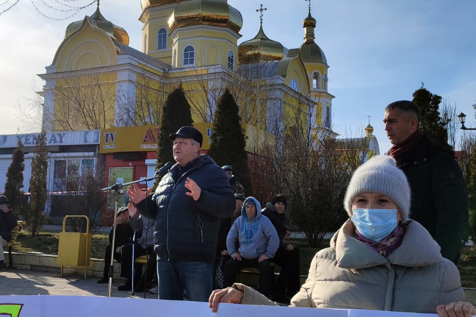 В Комрате прошел очередной митинг против роста цен и тарифов