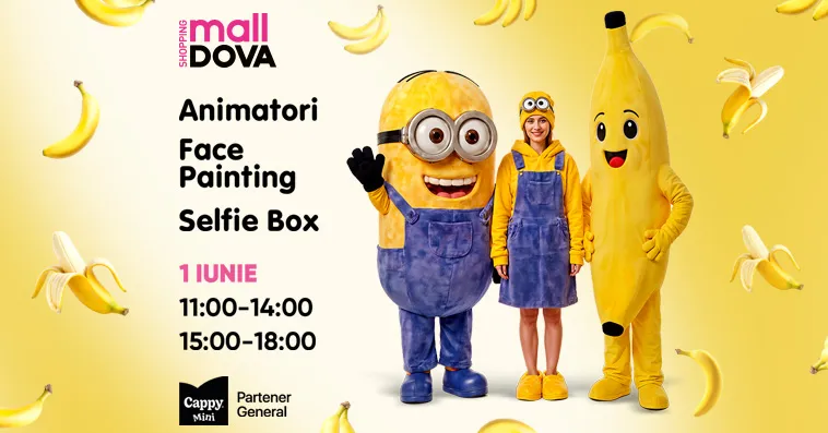 Bananamania la Shopping MallDova: 1 iunie pentru toată familia