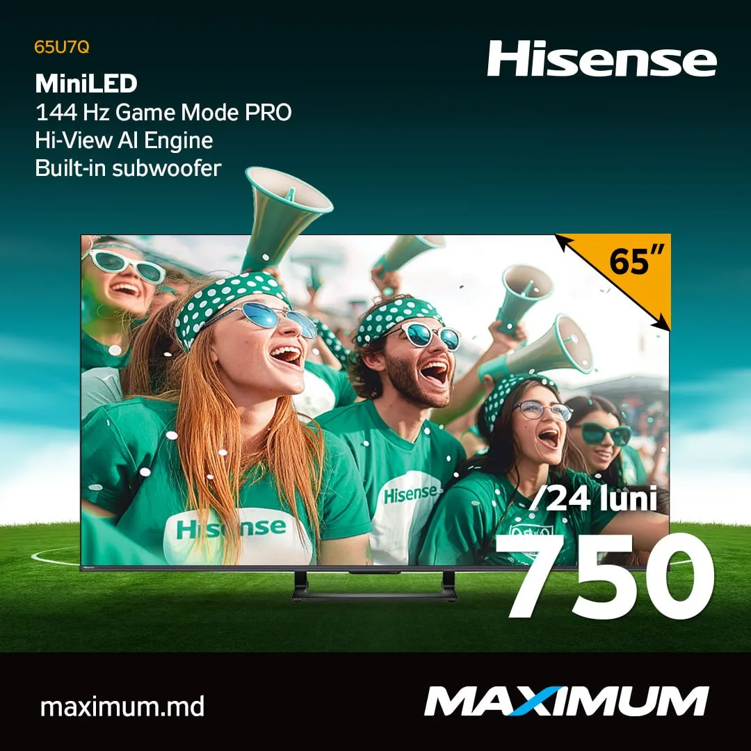 Maximum: FIFA 2026 вместе с Hisense - большие экраны, умные технологии и рассрочка 0%