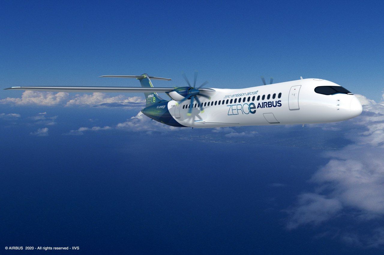 Airbus представил концепты самолетов с нулевым уровнем выбросов