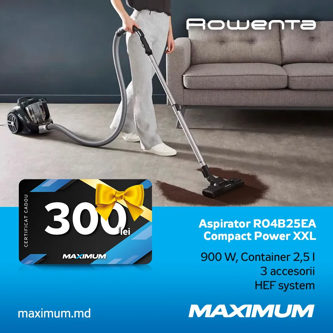 Maximum: Подарочные сертификаты к технике Tefal, Krups, Rowenta и Moulinex