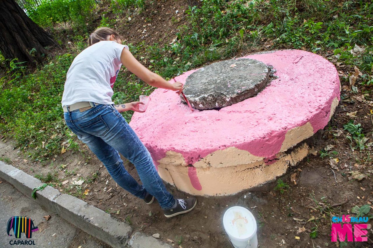 Donut - un obiect de artă „gustos” pe străzile Capitalei