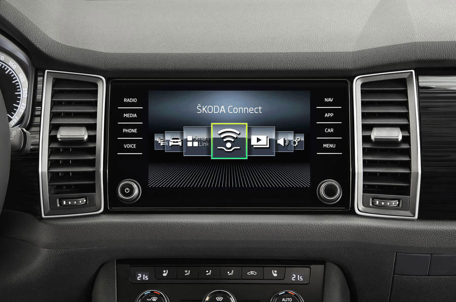 Skoda показала интерьер нового кроссовера Kodiaq