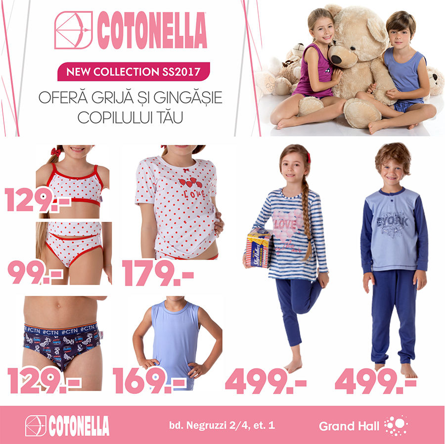 Cotonella: Colecție nouă de lenjerie italiană pentru toată familia ®