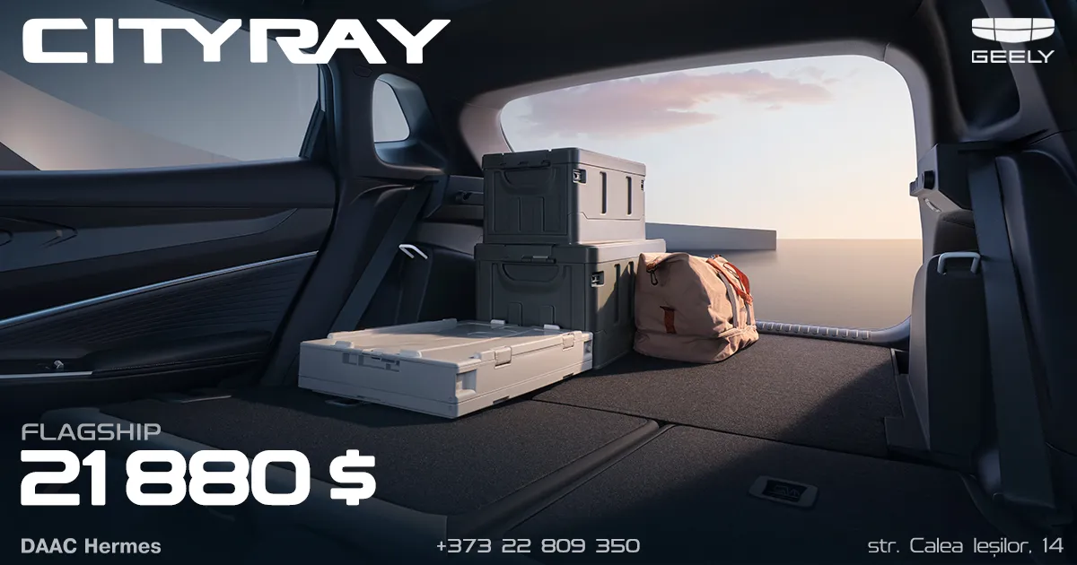 Geely Cityray — tehnologie care reflectă stilul tău de viață la preț special de 21 880 de dolari