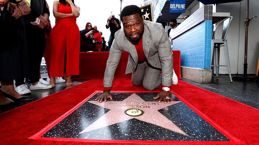 Рэпер 50 Cent удостоился именной звезды на голливудской Аллее славы