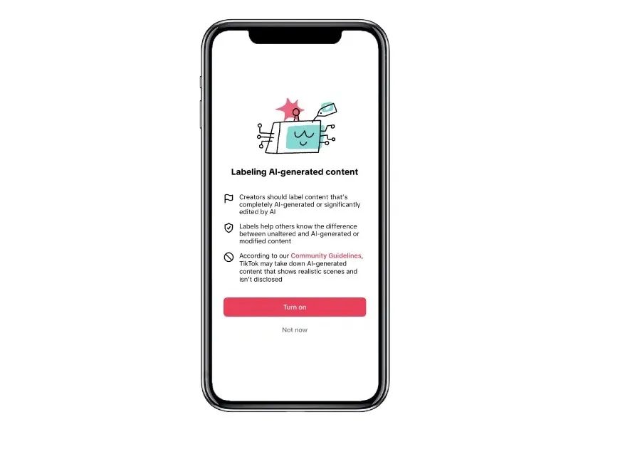 TikTok ввёл маркировку контента, сгенерированного нейросетями